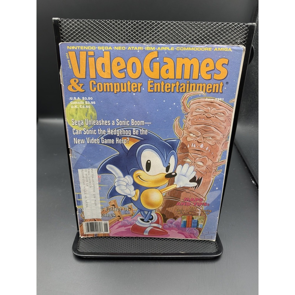 VideoGames & Computer Entertainment Magazine June 1991 Sonic the Hedgehog